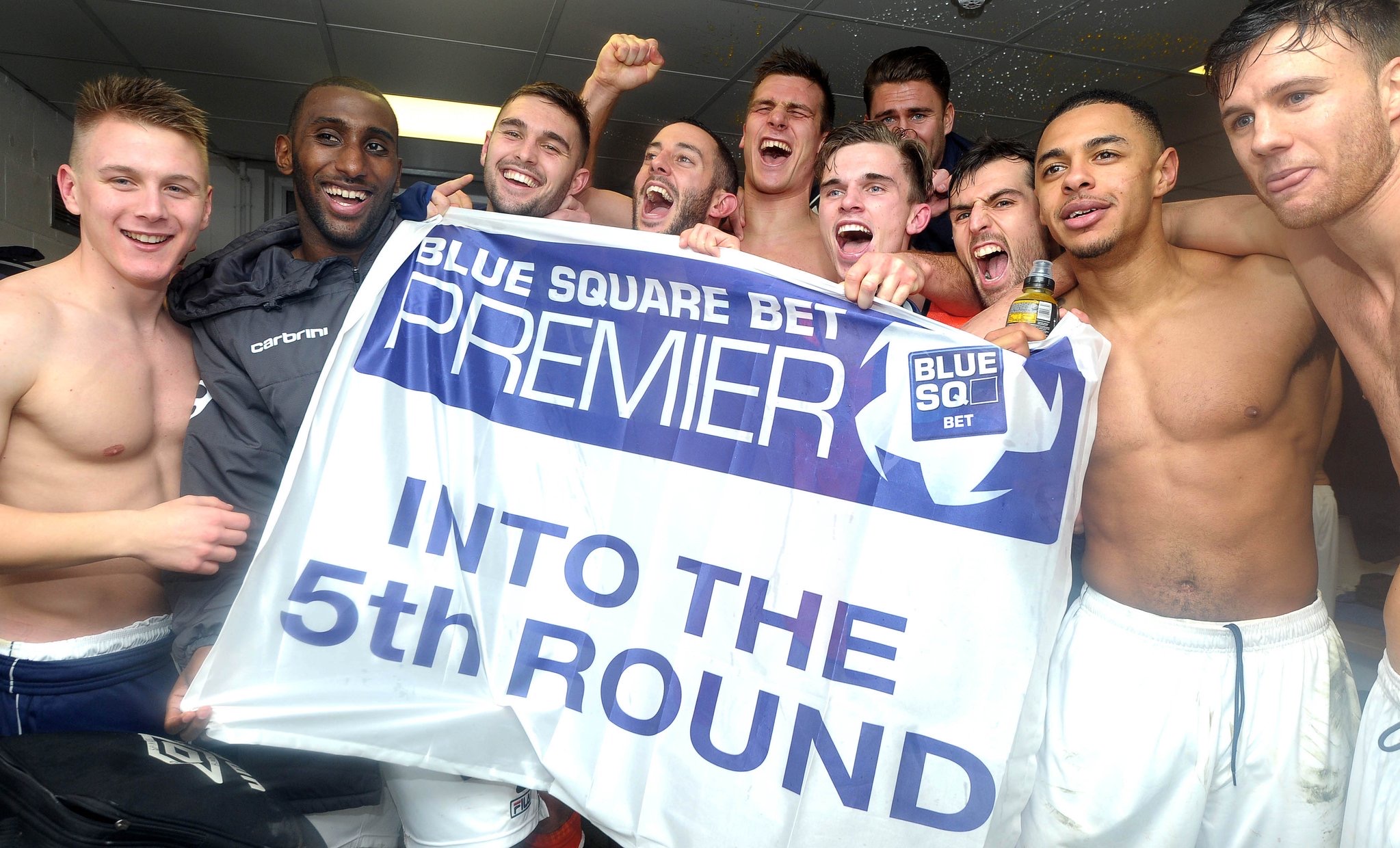 Changing room celebrations