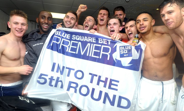 Changing room celebrations